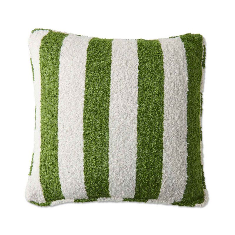 Kip&Co Moss Stripe Square Boucle Cushion image number 0